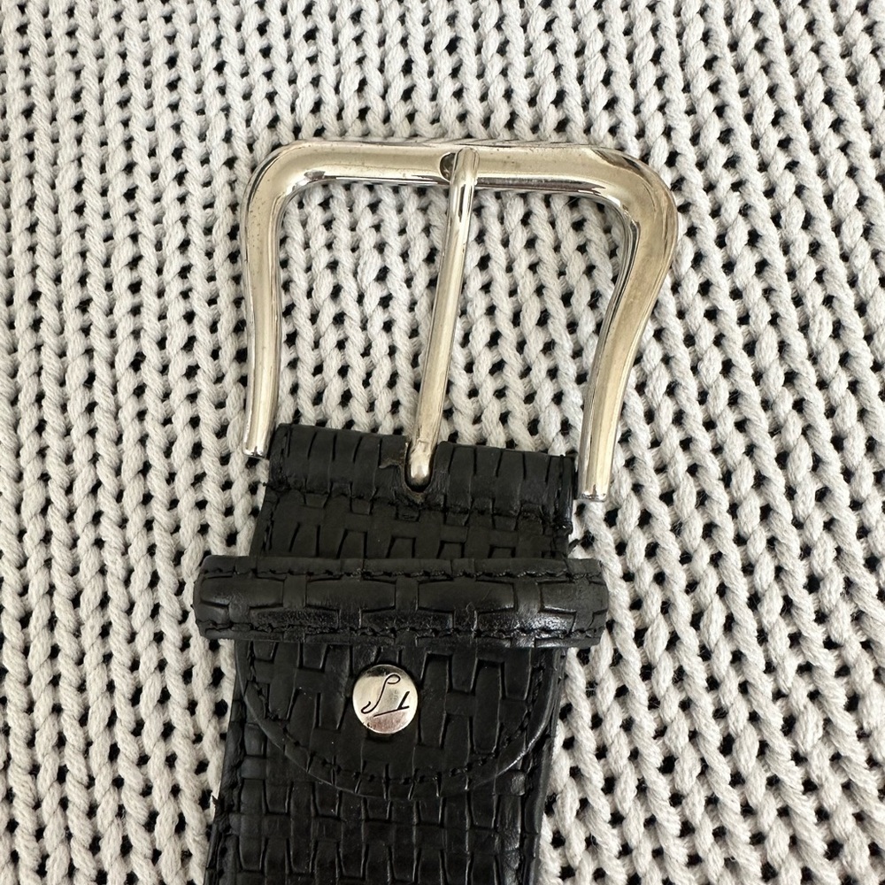 Tailored Sportsman Braided Leather Belt.